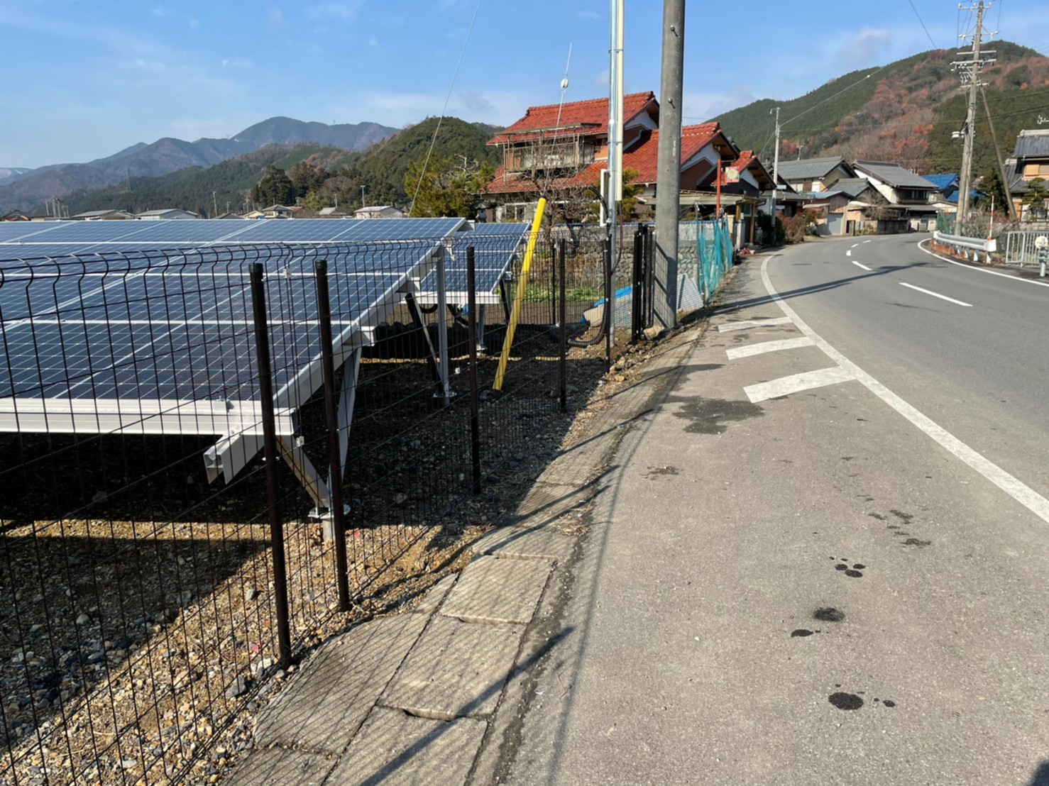 岐阜県 太陽光フェンス