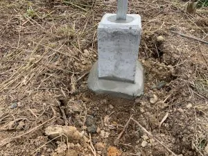 基礎ブロックの設置