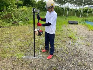 支柱の設置